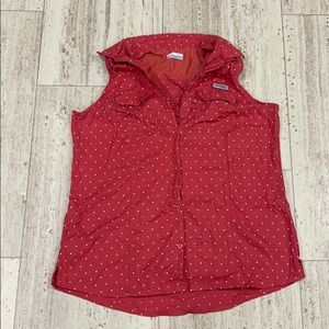 Woman’s PFG sleeveless salmon shirt XL